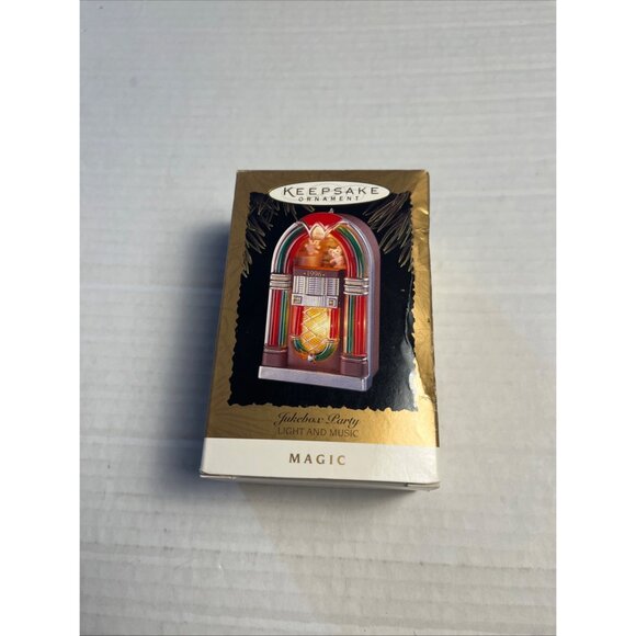Hallmark Keepsake Ornament Magic Jukebox Party Light & Music Christmas 1996 - Picture 1 of 8